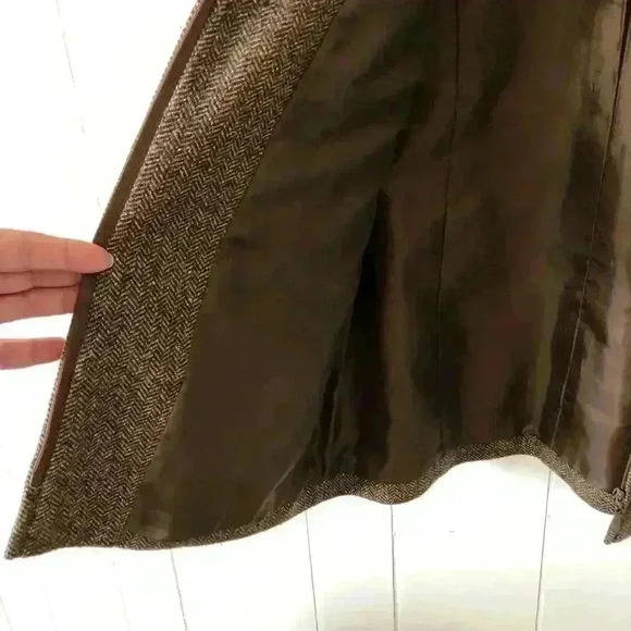 Talbots Women’s Zip Up Detachable Faux Collar Wool / Silk Blend Jacket Size 8 - Picture 3 of 8